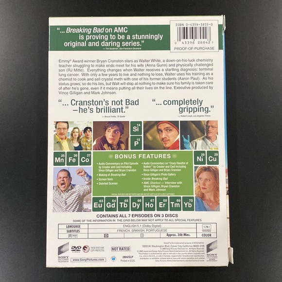 Breaking Bad - The Complete First Season (DVD Set) - Picture 2 of 7